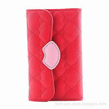 Monroe's Kiss Lips PU Case for Samsung Galaxy Note 2/S4, with Chain, Retail Packing